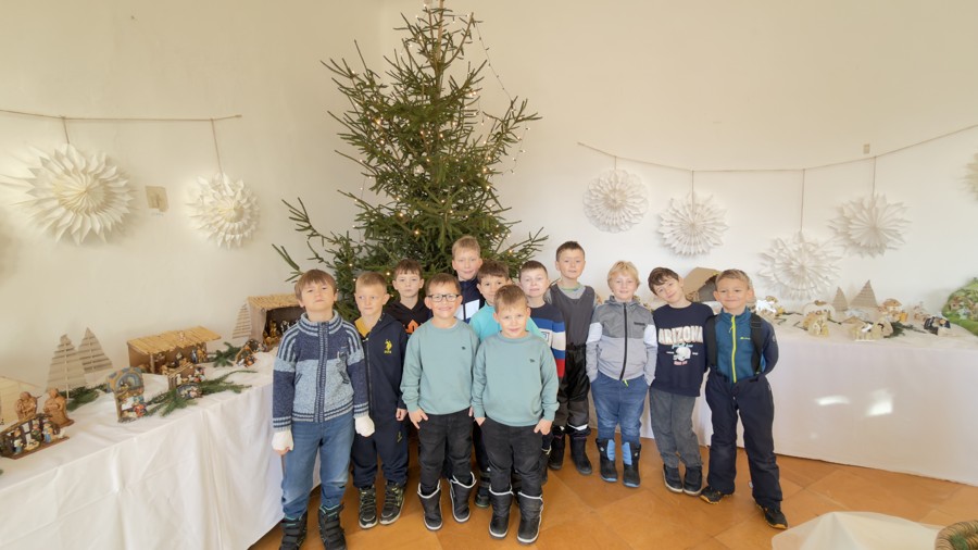 Vánoční výlet prvňáčků do Velkých Hoštic